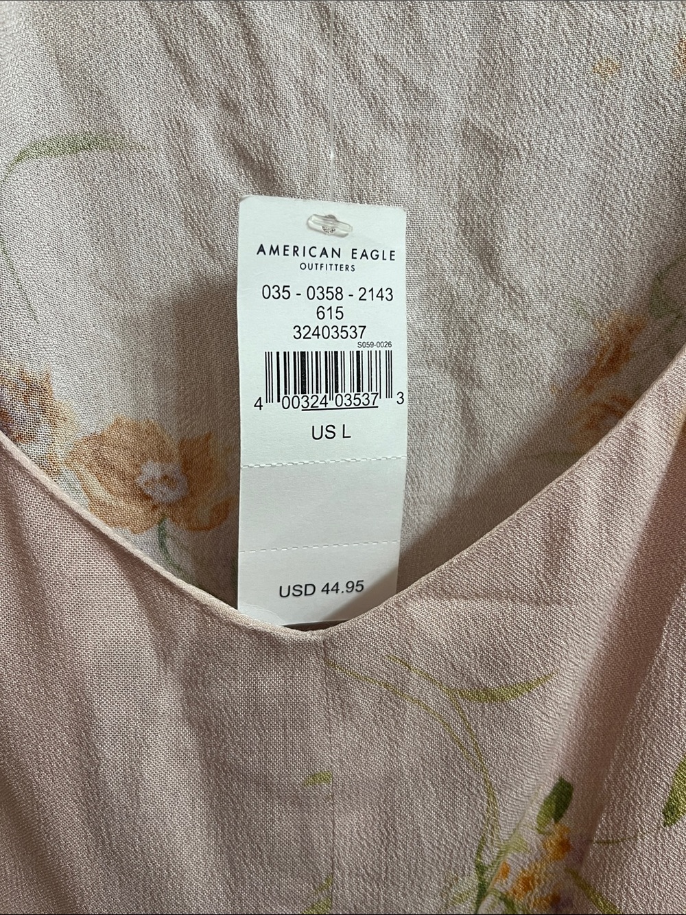 American Eagle Outfitters Blush Pink Floral Peasant Tunic - Picture 2 of 13